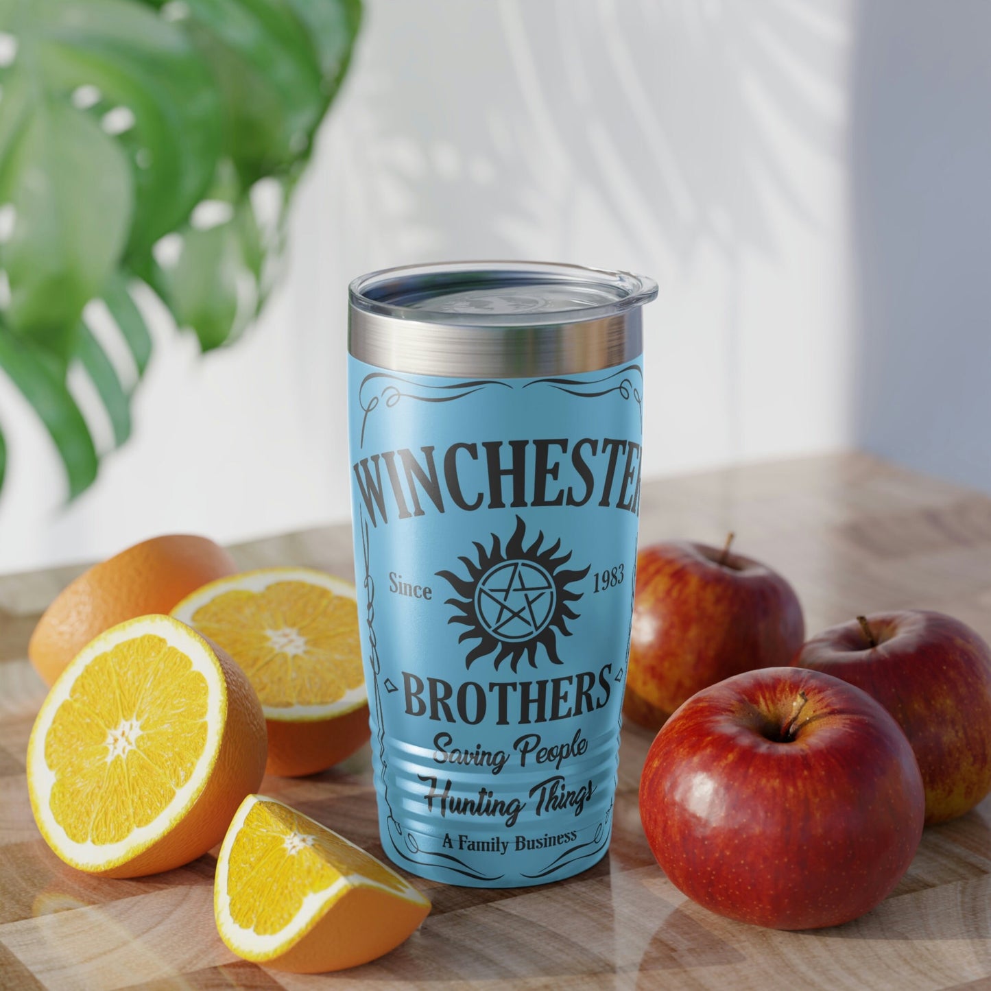 Winchester Brothers - Jack Daniels Label & Supernatural Inspired - Ringneck Tumbler, 20oz in a choice of colors