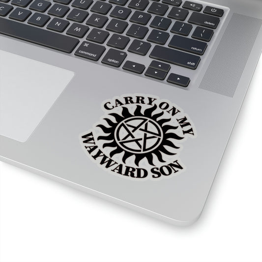 Supernatural inspired sticker - Available in white or transparent & choice of 3 sizes