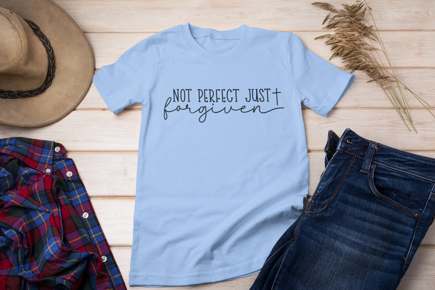 Not Perfect, Just Forgiven - Unisex Softstyle T-Shirt