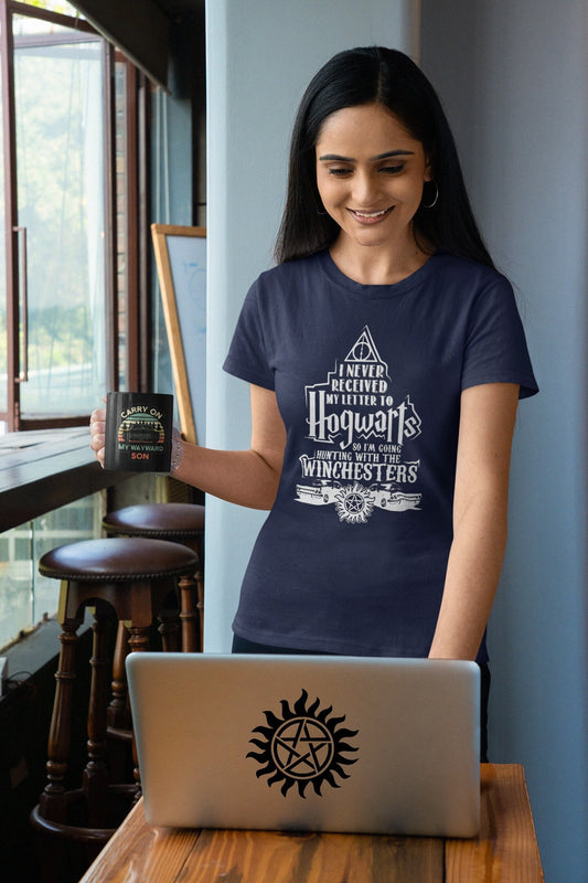 Cute Supernatural Going Hunting - No Hogwarts Letter T-Shirt