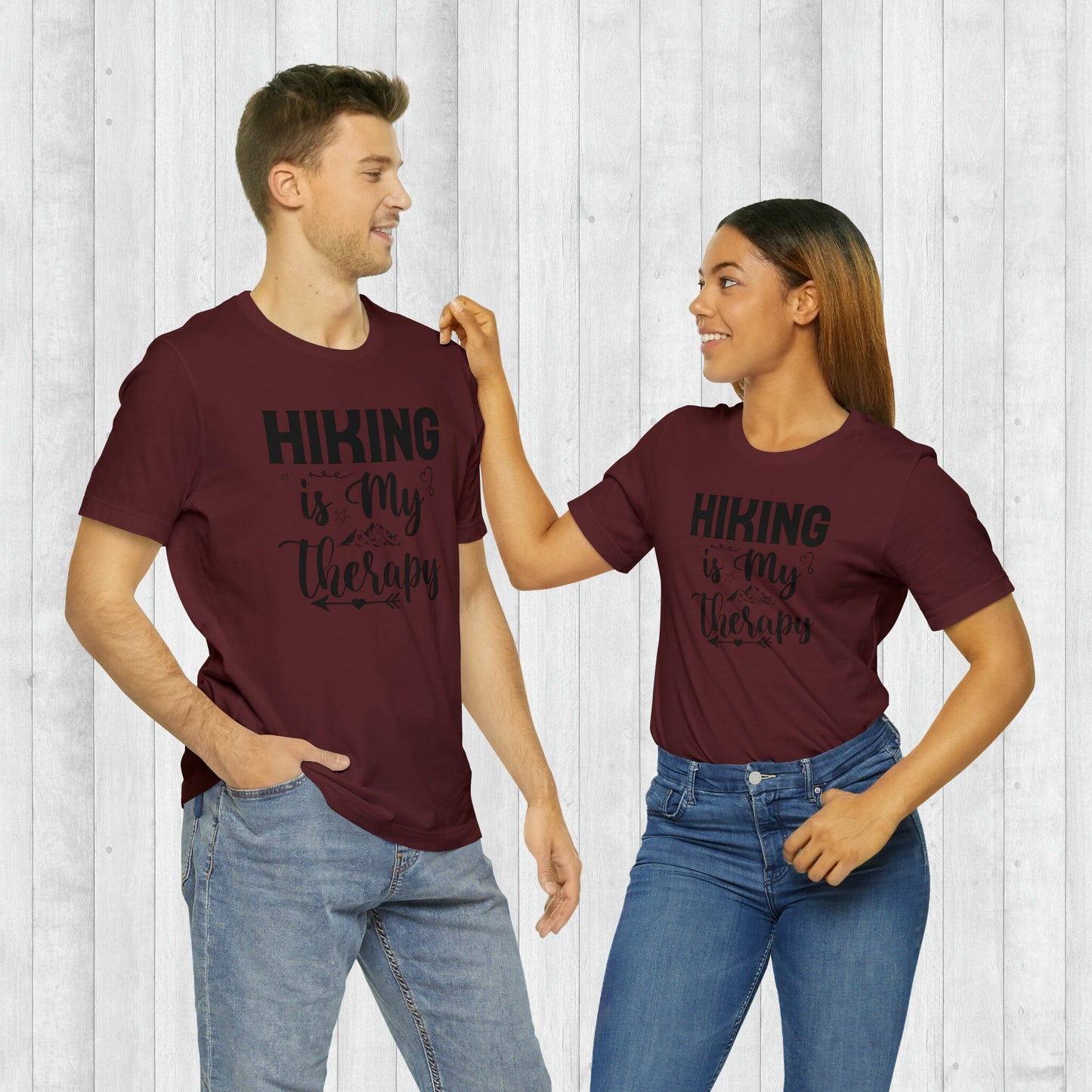 Hiking is my Therapy T-Shirt, Adventure Shirt , Camping Shirts, Mountain Tee, Hiker Shirts, Nature Lover Shirt, Camping Gift,