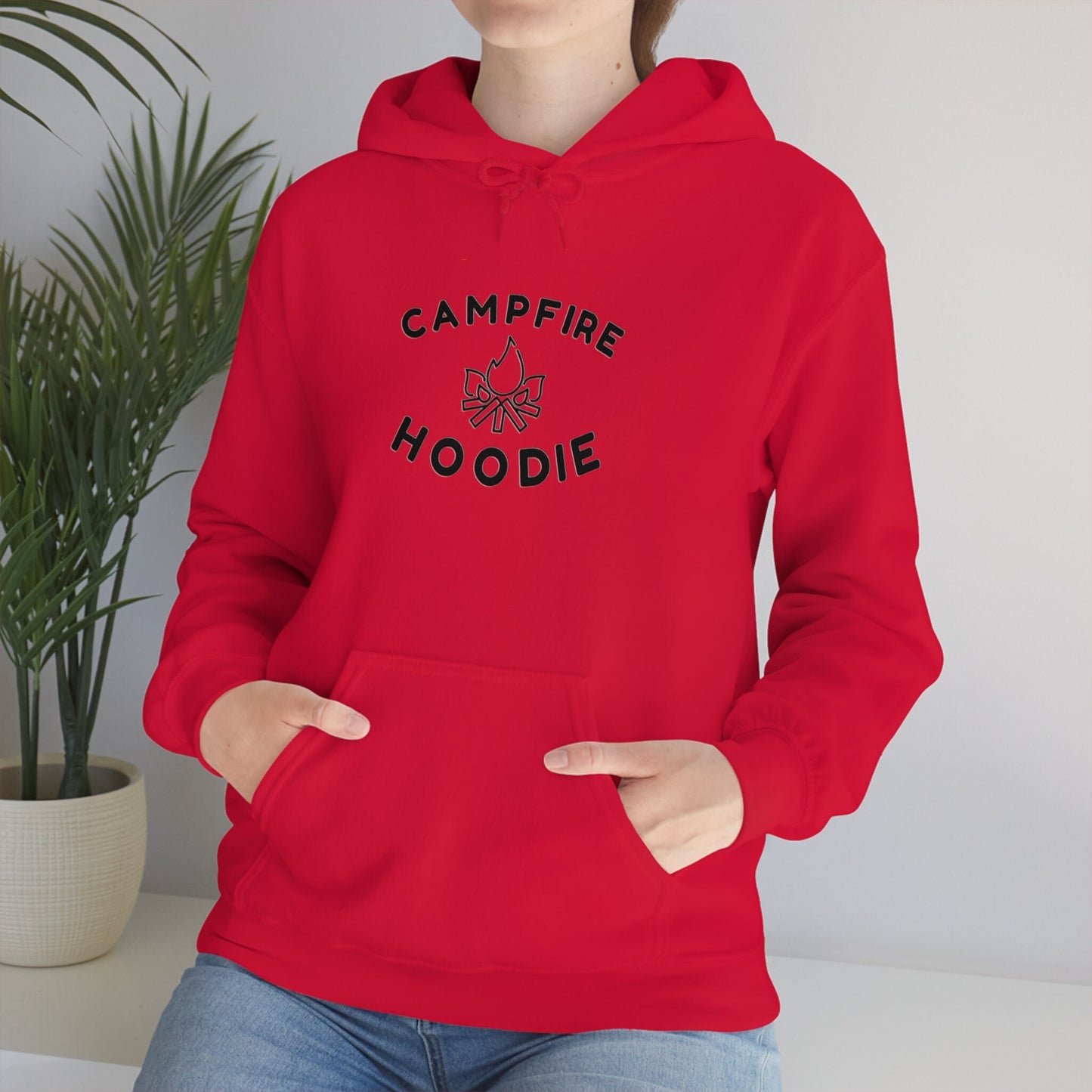 Campfire Hoodie, heavy blend sweatshirt, nature lover sweater, Outdoor Adventure hoody, vacation gift, camping gift