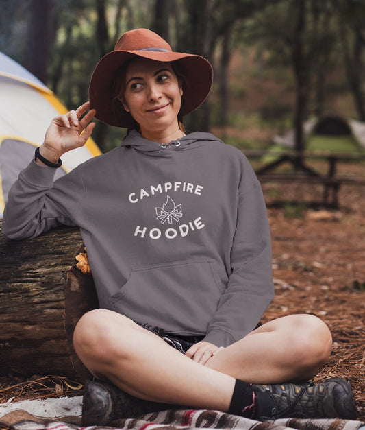 Campfire Hoodie, heavy blend sweatshirt, nature lover sweater,  Outdoor Adventure hoody, vacation gift, camping gift