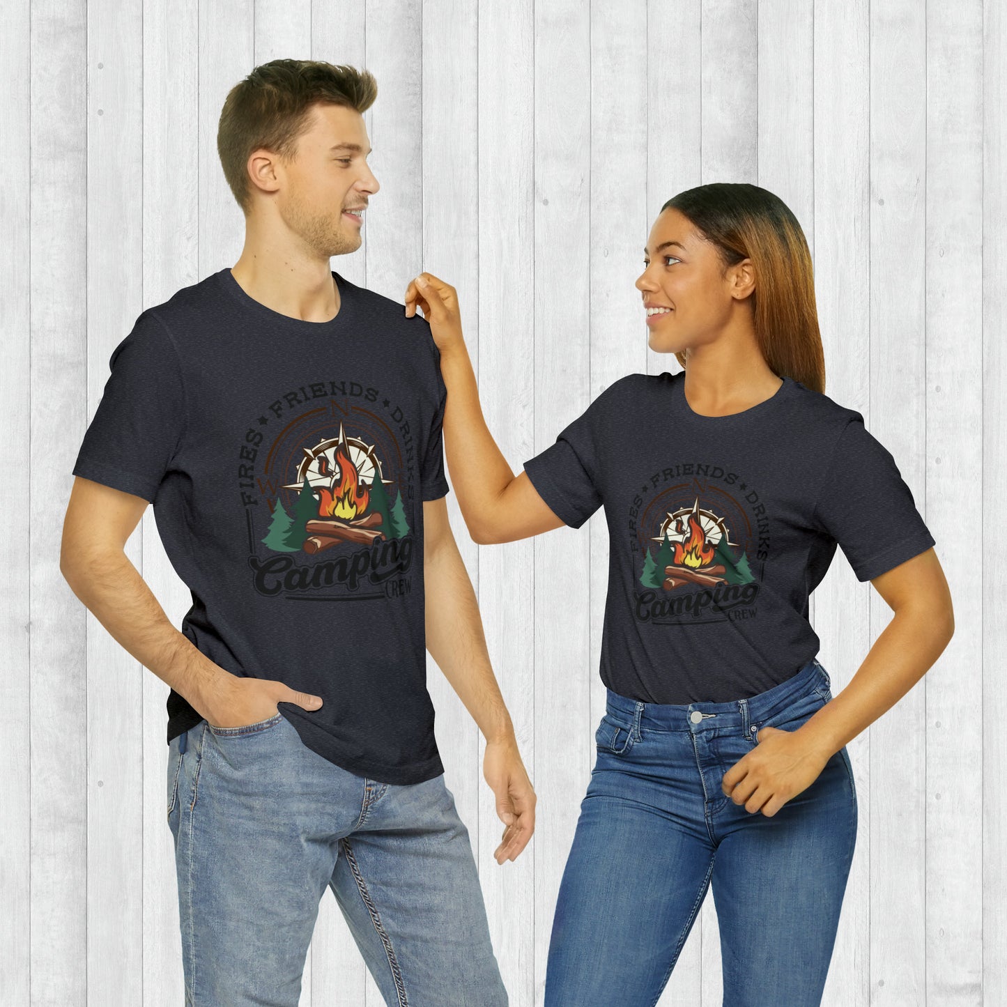 Camping Crew T-Shirt, Adventure Shirt , Camping Shirts, Mountain Tee, Hiker Shirts, Nature Lover Shirt