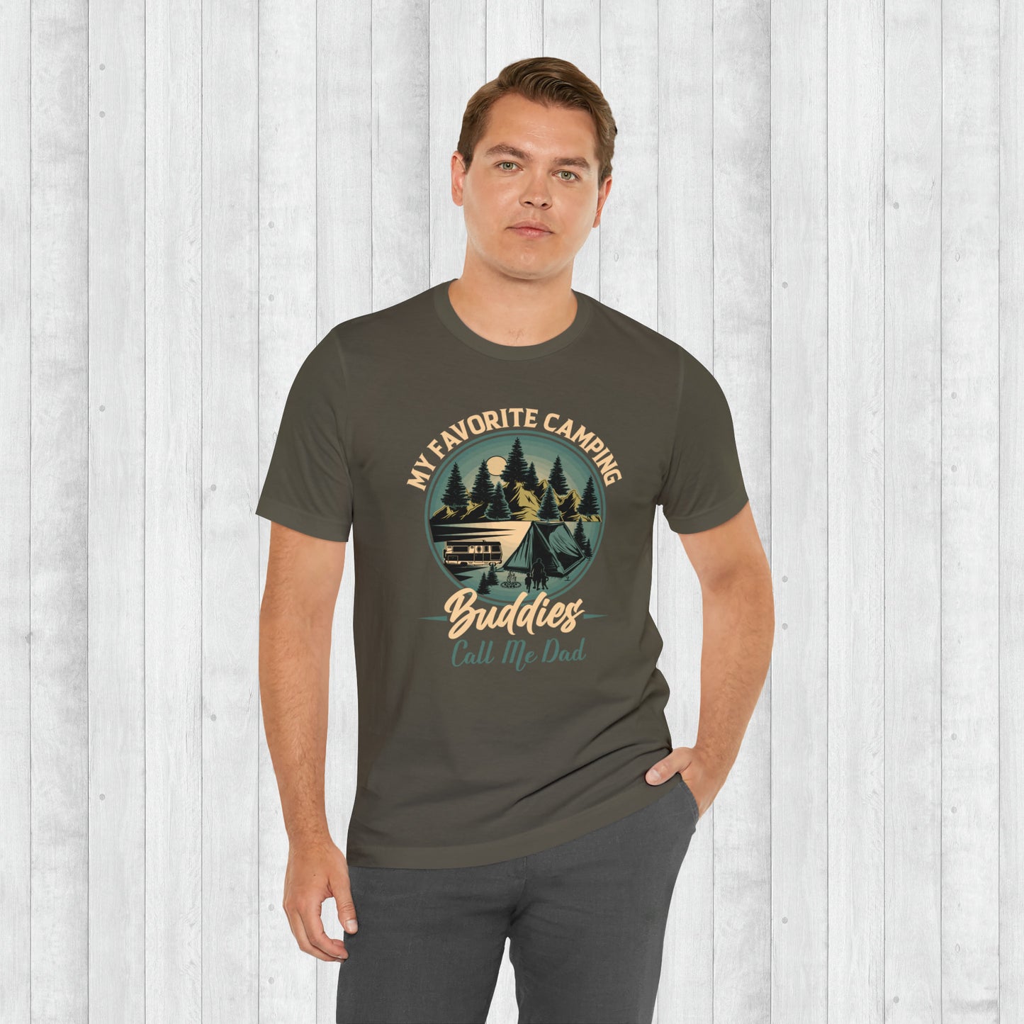 Favorite Camping Buddies Call Me Dad T-Shirt, Fathers Day Gift, Adventure Shirt , Camping Shirts, Gift for Dad, Hiker Shirts,