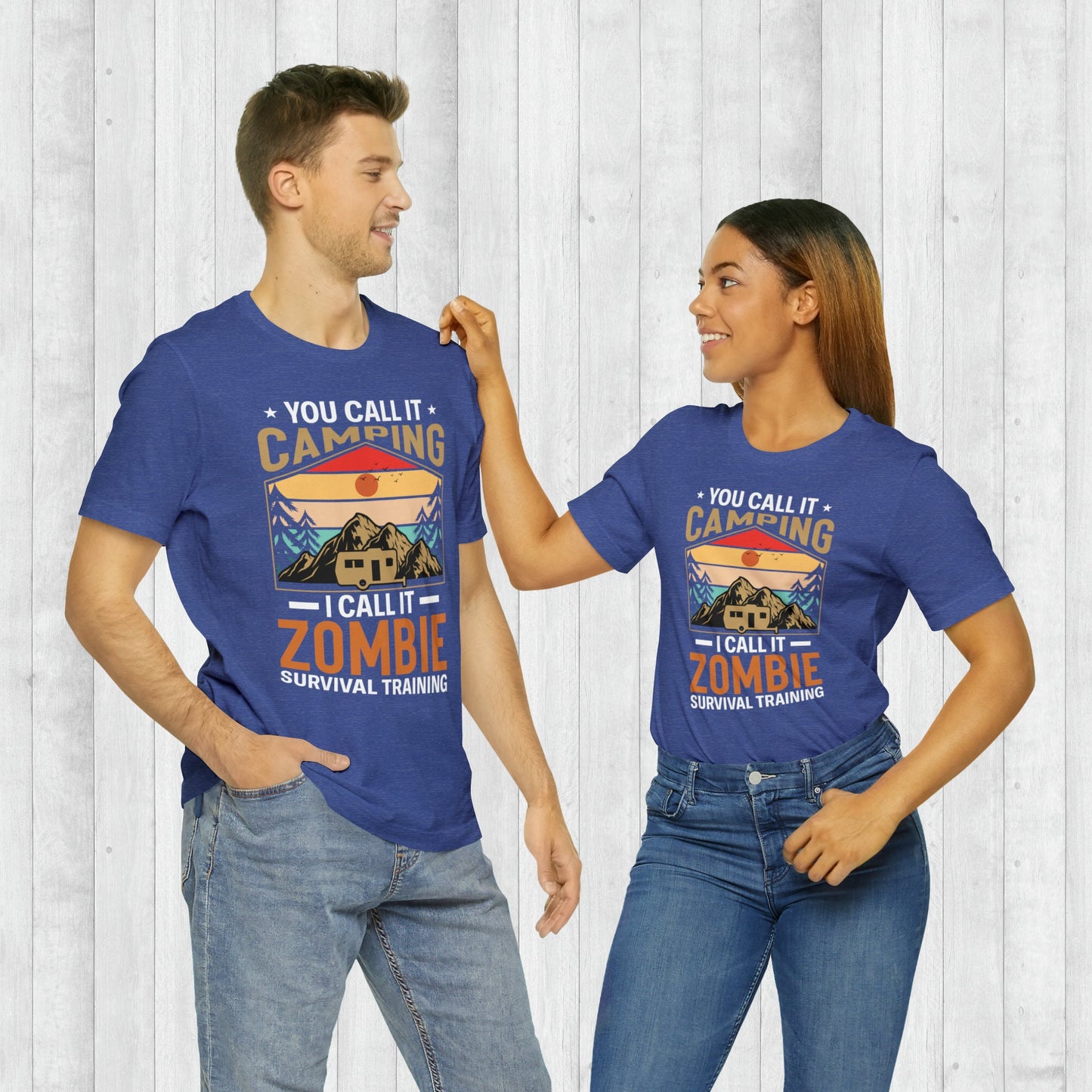 Funny Camping Tshirt, Zombie Survival Training T-Shirt, Adventure Shirt , Camping Shirts, Mountain Tee, Hiker Shirts, Nature Lover Shirt