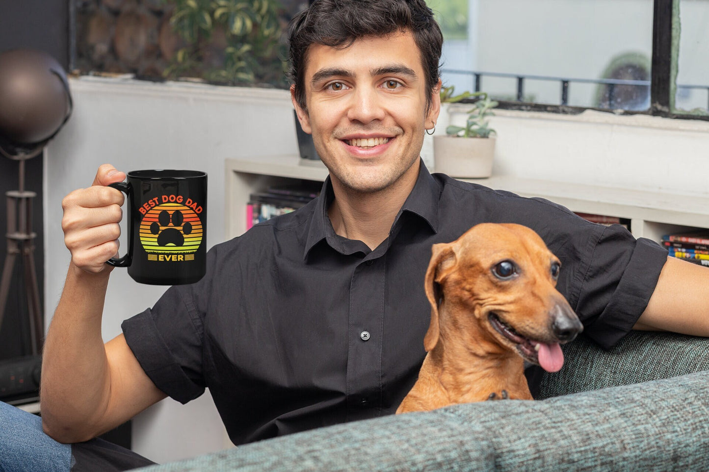 Best Dog Dad Ever 11 ounce Mug, Father's Day Gift, Celebrate Dad, Gift from the Dog