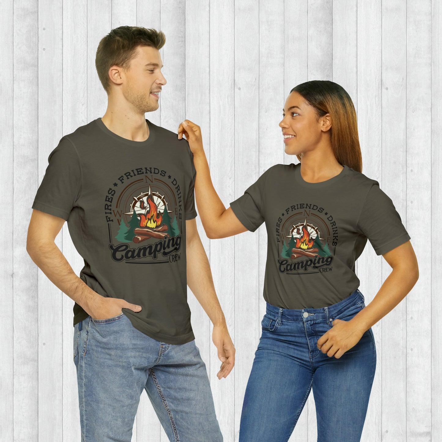 Camping Crew T-Shirt, Adventure Shirt , Camping Shirts, Mountain Tee, Hiker Shirts, Nature Lover Shirt