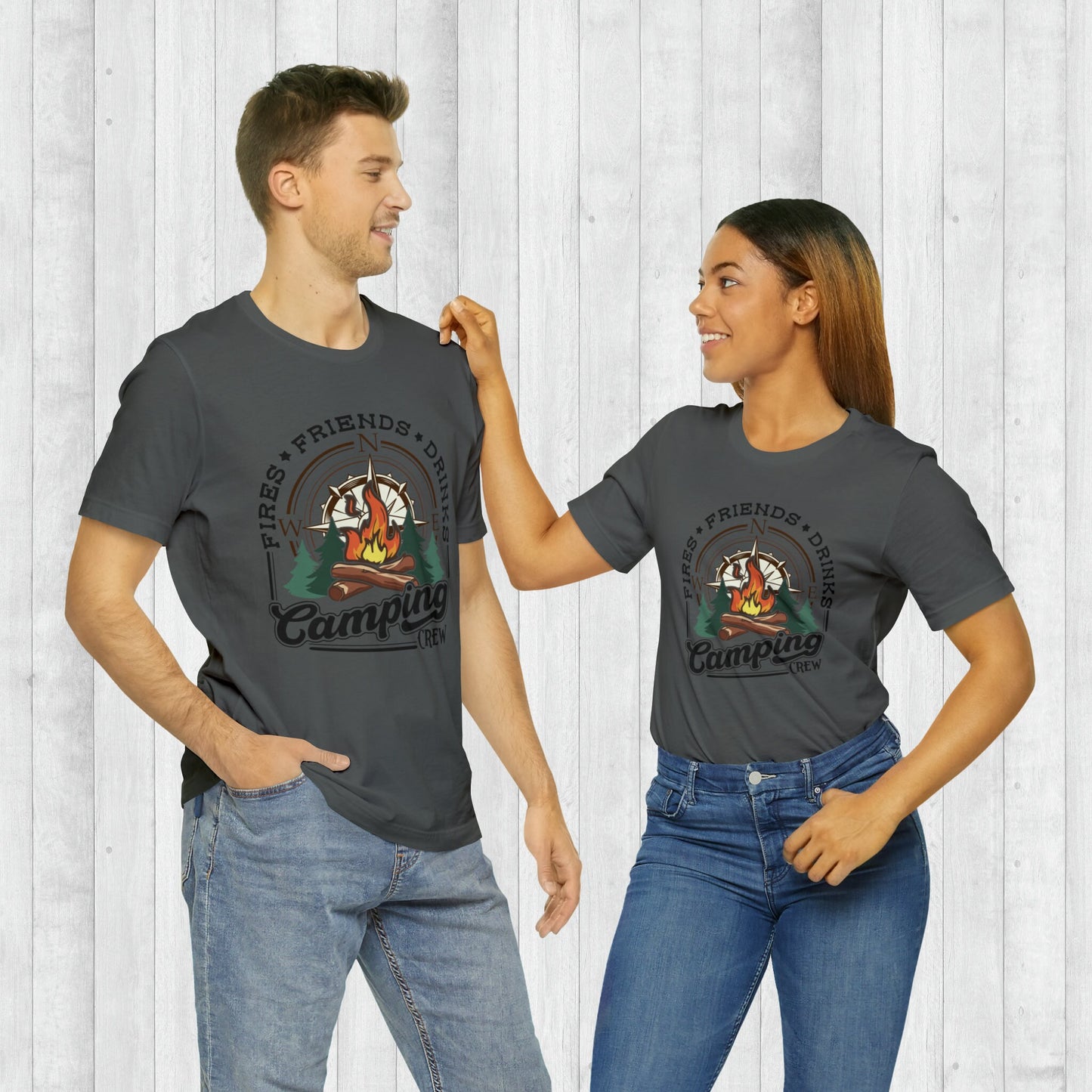 Camping Crew T-Shirt, Adventure Shirt , Camping Shirts, Mountain Tee, Hiker Shirts, Nature Lover Shirt