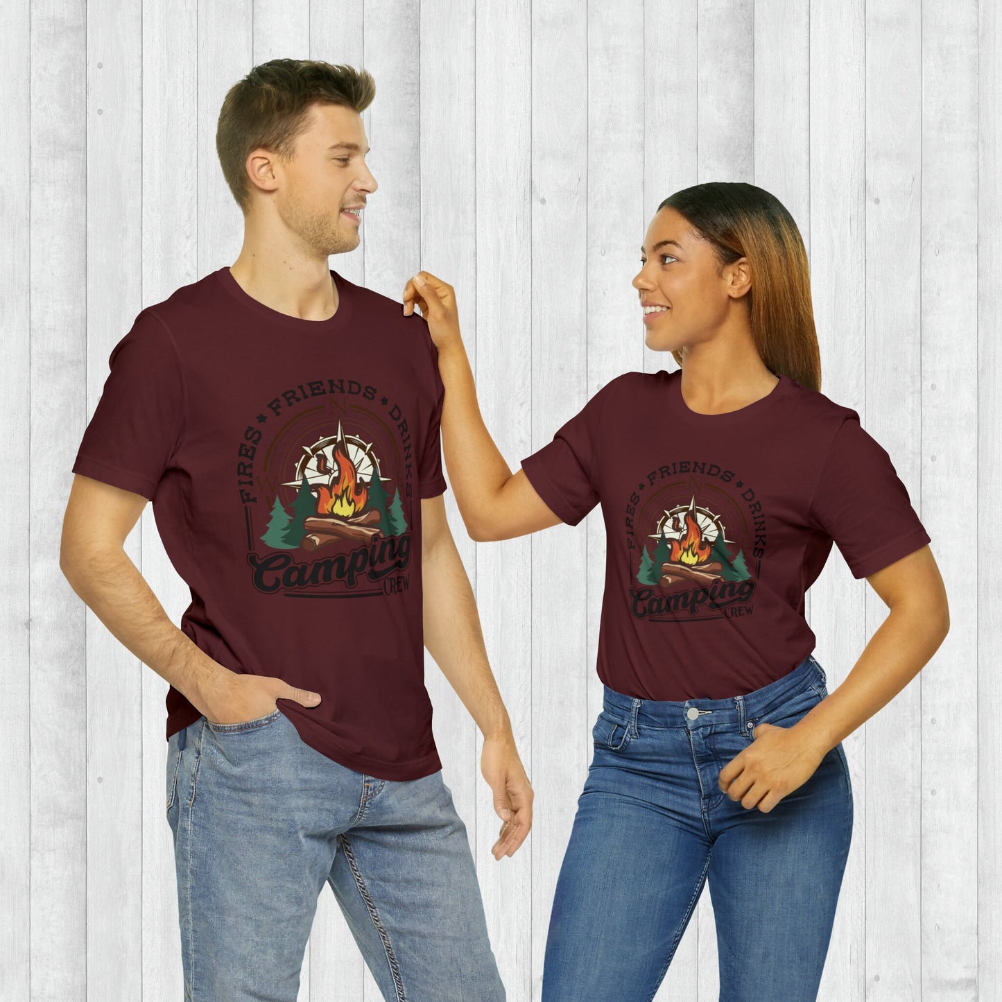 Camping Crew T-Shirt, Adventure Shirt , Camping Shirts, Mountain Tee, Hiker Shirts, Nature Lover Shirt