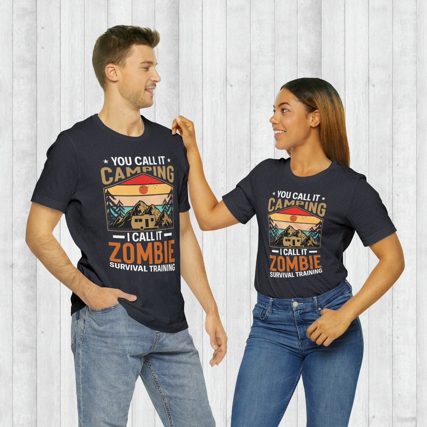 Funny Camping Tshirt, Zombie Survival Training T-Shirt, Adventure Shirt , Camping Shirts, Mountain Tee, Hiker Shirts, Nature Lover Shirt