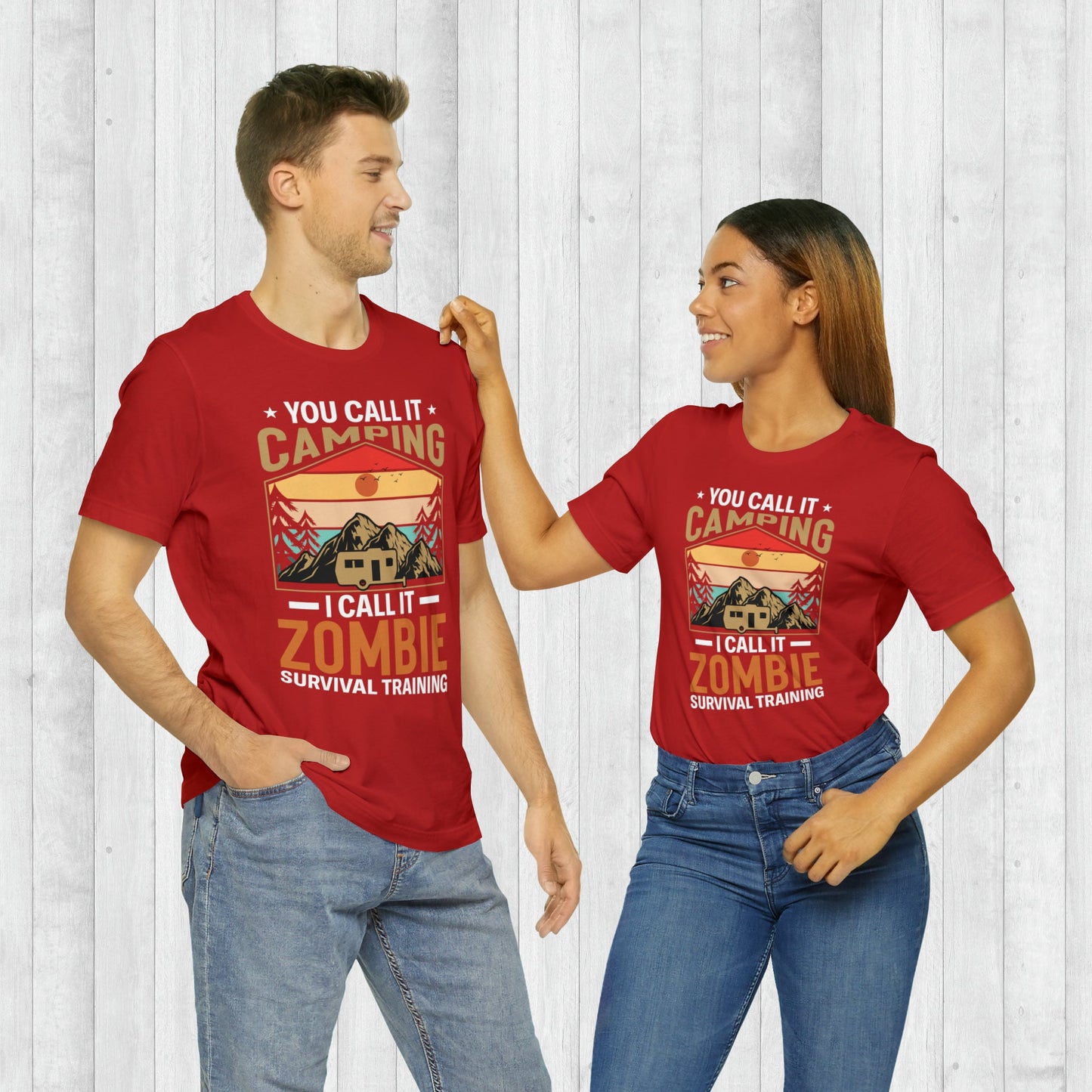 Funny Camping Tshirt, Zombie Survival Training T-Shirt, Adventure Shirt , Camping Shirts, Mountain Tee, Hiker Shirts, Nature Lover Shirt