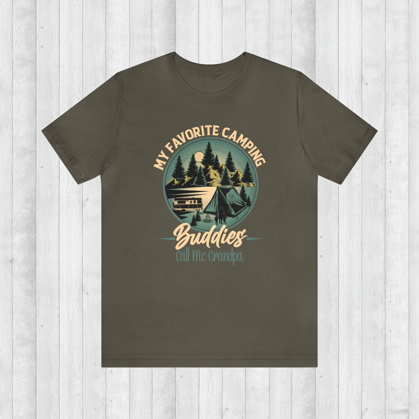 Favorite Camping Buddies Call Me Grandpa T-Shirt, Fathers Day Gift, Adventure Shirt , Camping Shirts, Gift for Him, Hiker Shirts