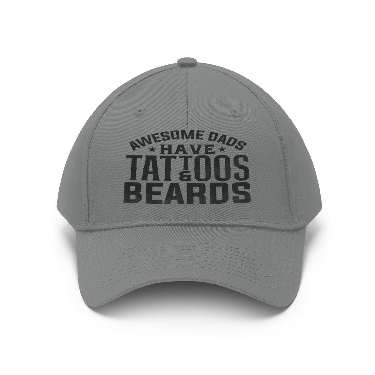 Awesome Dads Embroidered Twill Hat, Tattoos & Beards cap, Gift for him, Father's day gift
