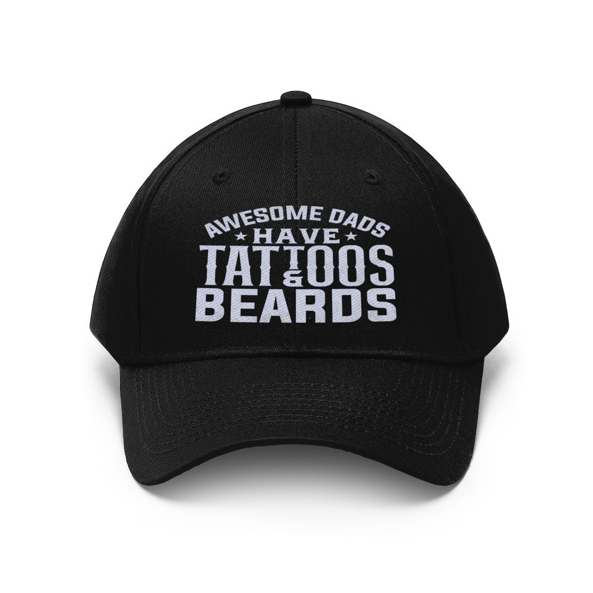 Awesome Dads Embroidered Twill Hat, Tattoos & Beards cap, Gift for him, Father's day gift