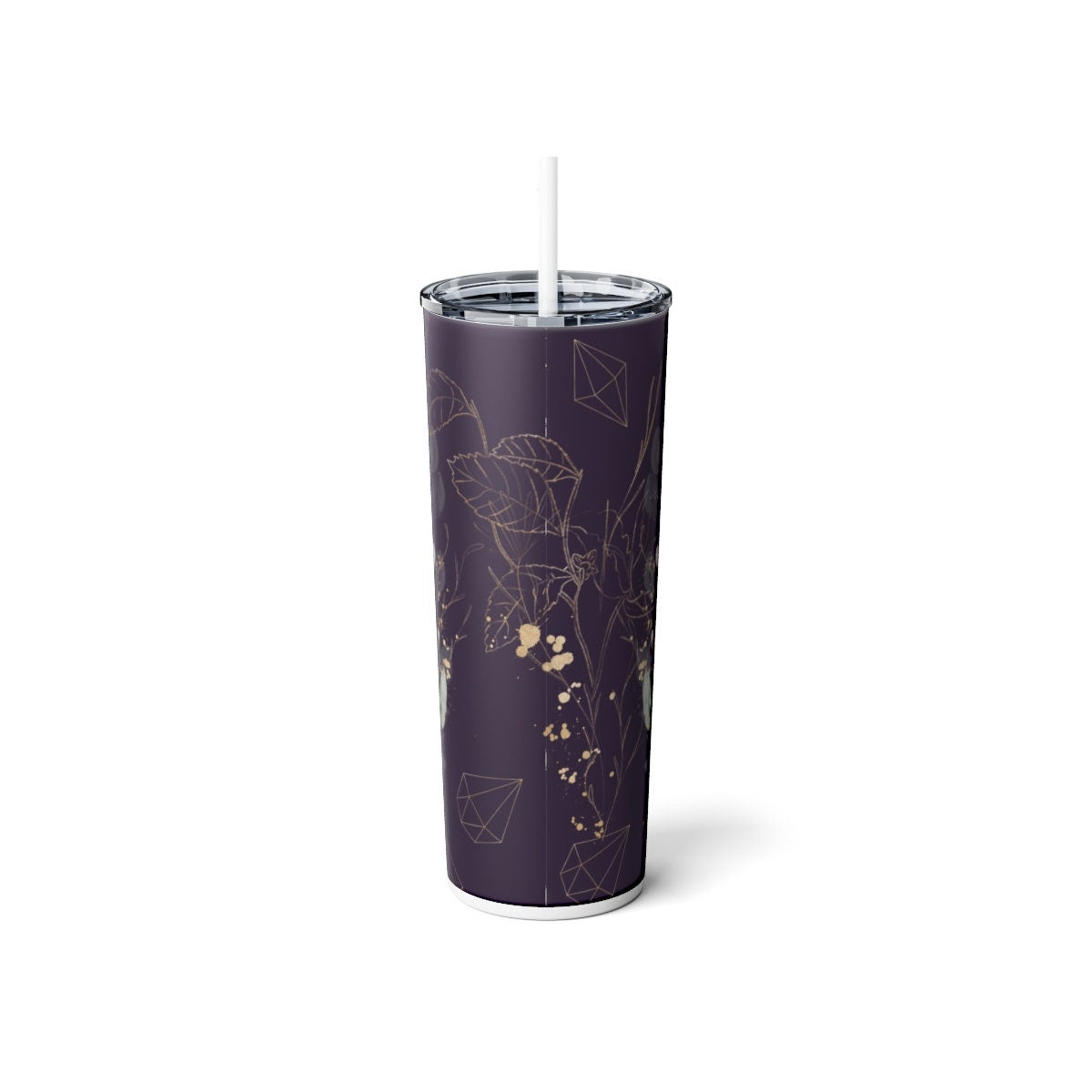 Reusable Moon Phase Tumblers, Astrological Skinny Steel Tumbler with Straw, Summer Moon Tumbler, 20oz Iced Coffee Tumblers, Choice of Design