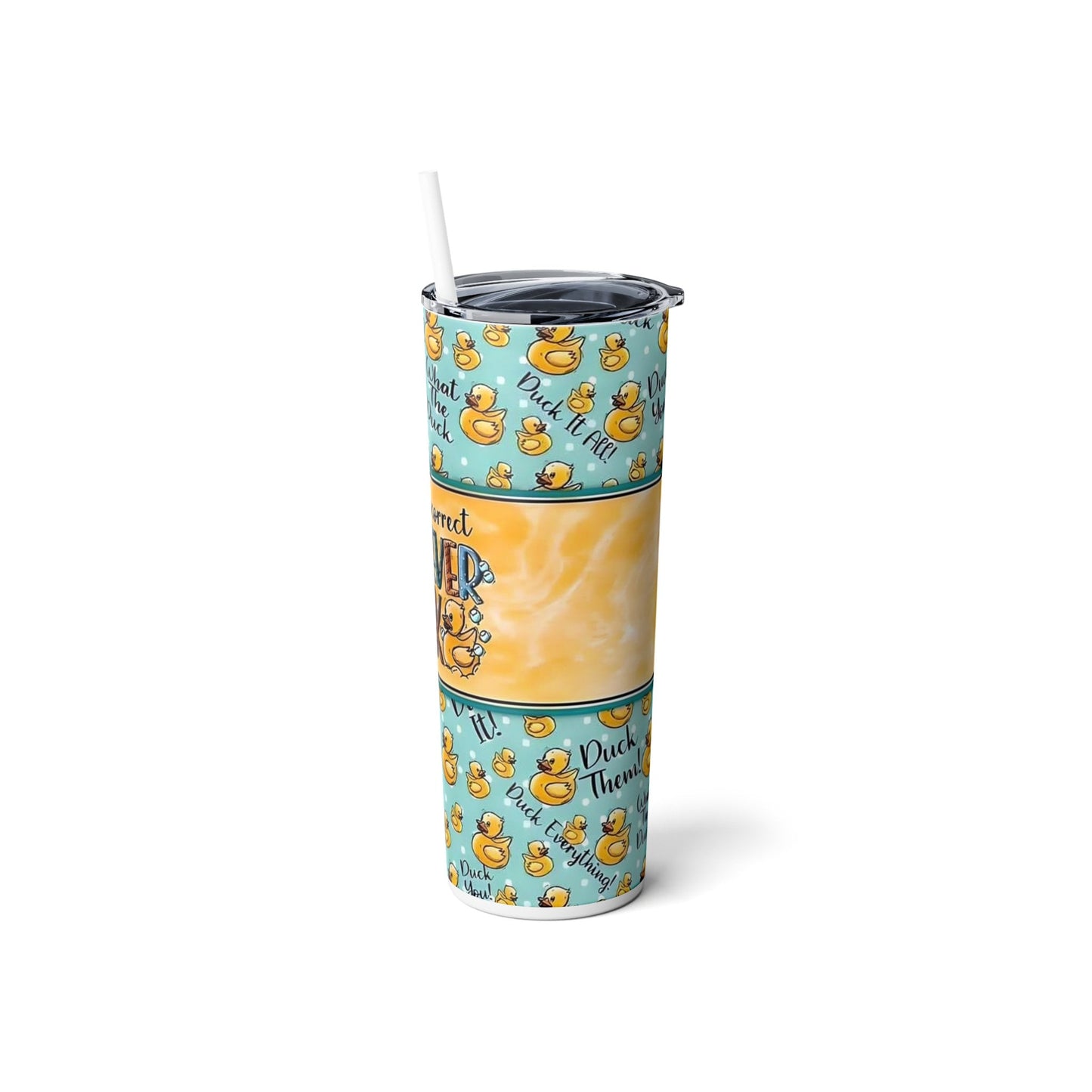 Reusable It's Never Duck Tumbler, 20oz stainless steel, Funny Autocorrect Tumbler, Gift for her, Gift for him, Office Humor, Iced Coffee