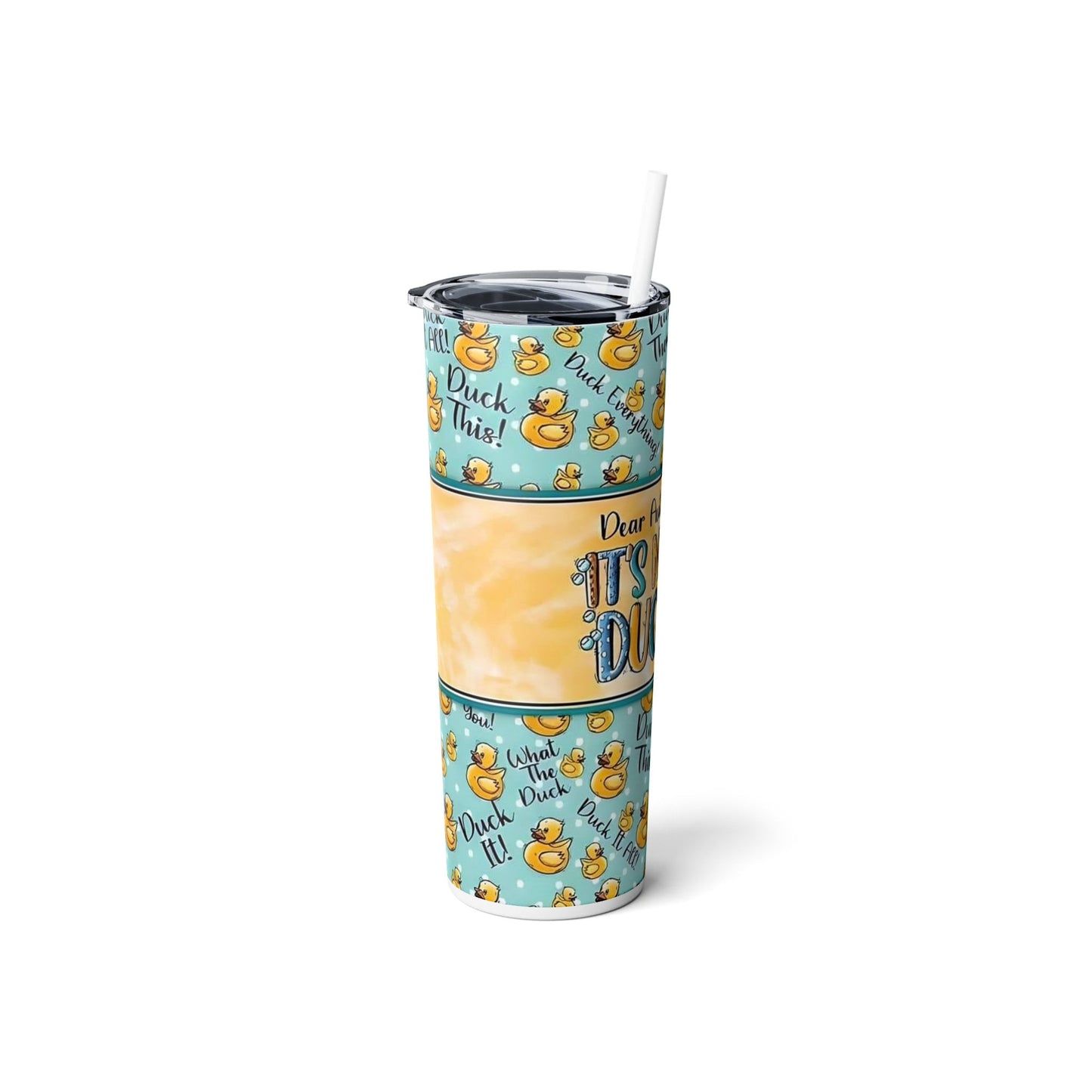 Reusable It's Never Duck Tumbler, 20oz stainless steel, Funny Autocorrect Tumbler, Gift for her, Gift for him, Office Humor, Iced Coffee