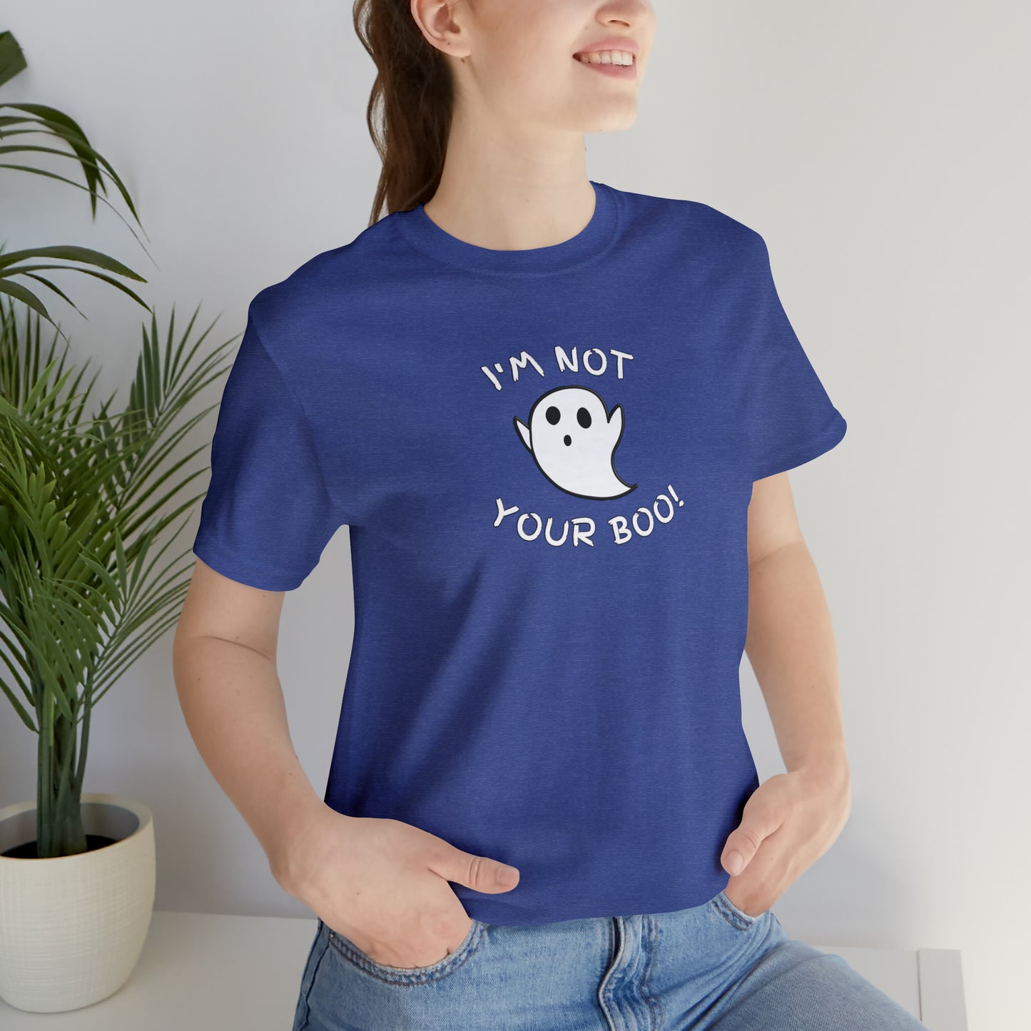 Aesthetic "Not Your Boo" T-shirt, Funny Halloween tee, Sassy and Funny Fall top, Girl Power Autumn Tee, Gift for her, Halloween costume tee