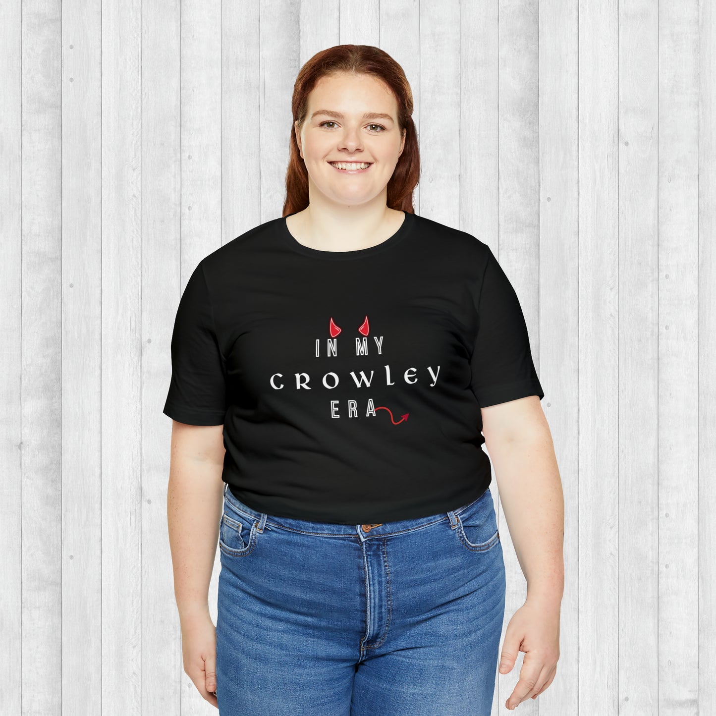 Trendy In My Crowley Era Supernatural Jersey Tee, Sam & Dean Winchester, Crowley and Castiel, SPN Mech must have, gift for her, gift for him