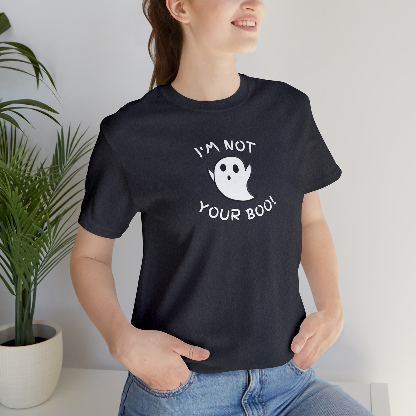 Aesthetic "Not Your Boo" T-shirt, Funny Halloween tee, Sassy and Funny Fall top, Girl Power Autumn Tee, Gift for her, Halloween costume tee