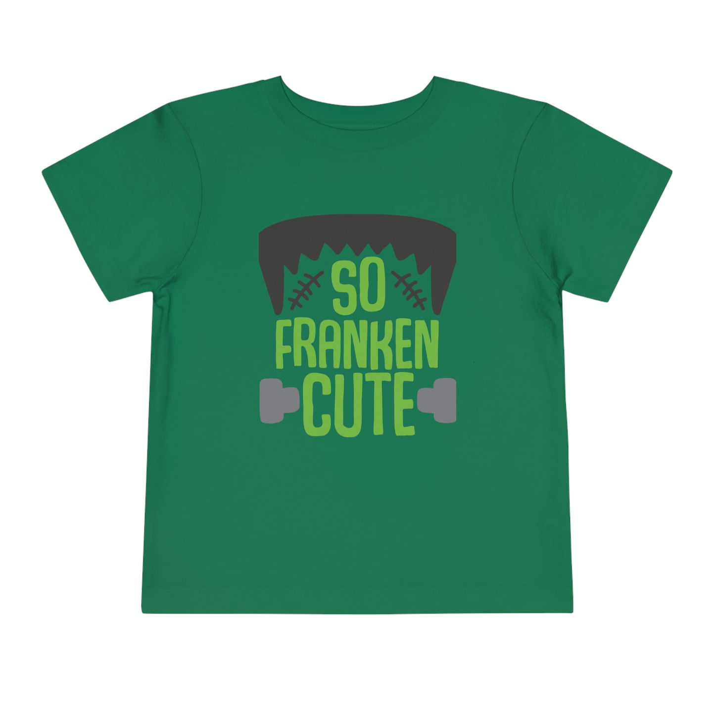 Adorable "So Franken Cute" toddler tee, Halloween costume for toddler boys and girls, October 31st, Fall toddler t-shirt, cute monster tee