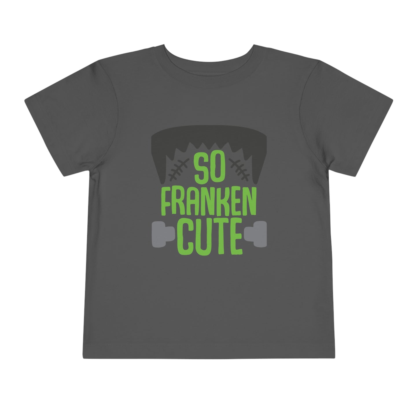 Adorable "So Franken Cute" toddler tee, Halloween costume for toddler boys and girls, October 31st, Fall toddler t-shirt, cute monster tee