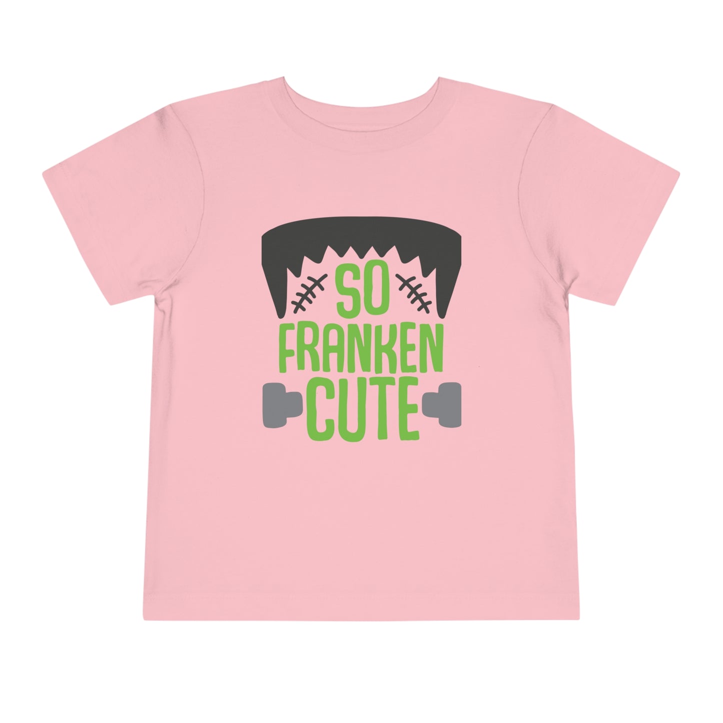 Adorable "So Franken Cute" toddler tee, Halloween costume for toddler boys and girls, October 31st, Fall toddler t-shirt, cute monster tee