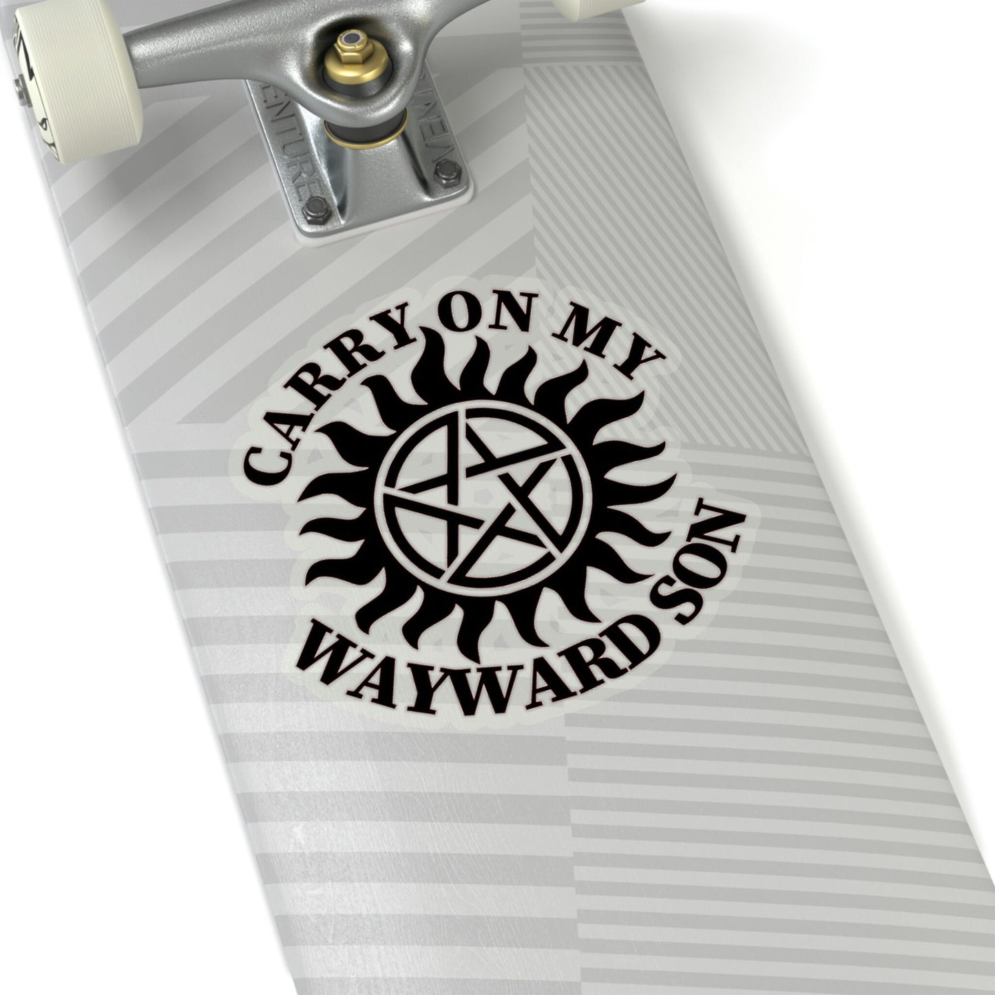 Supernatural inspired sticker - Available in white or transparent & choice of 3 sizes