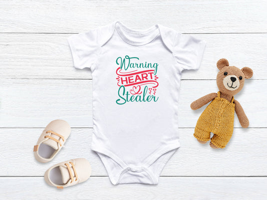 Heart Stealer Baby Infant Bodysuit, Best Onesies for Babies to Stay Comfortable, Newborn Baby Clothing Set, Baby Boy Onesie