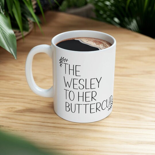 Cute Princess Bride Wesley and Buttercup Mugs, Bridal Shower gift, Unique Wedding Gift, Engagement Gift