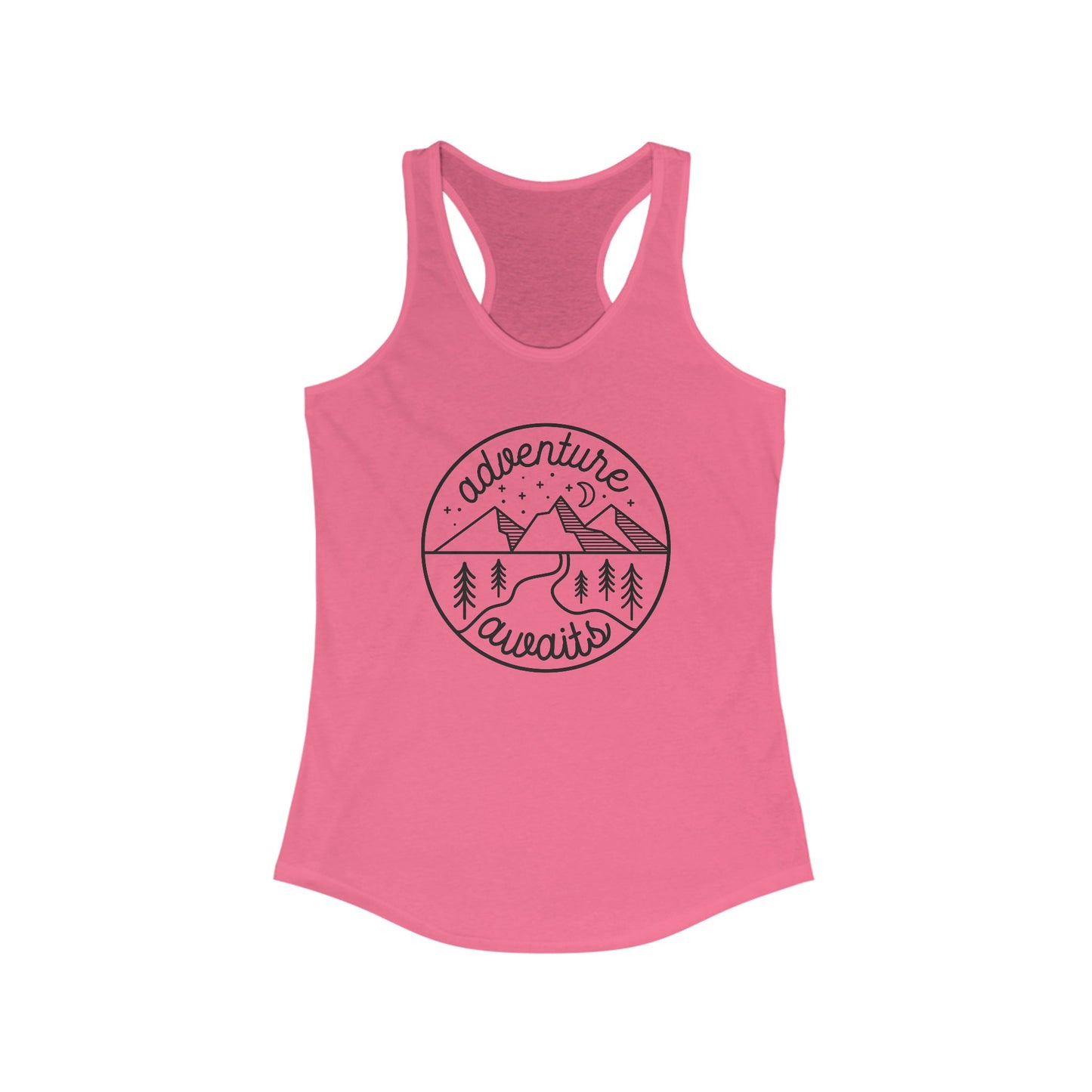 Adventure Awaits Racerback Tank, Nature Lover, Adventure Tank, Camping Tank, Hiking Top, active racerback tank