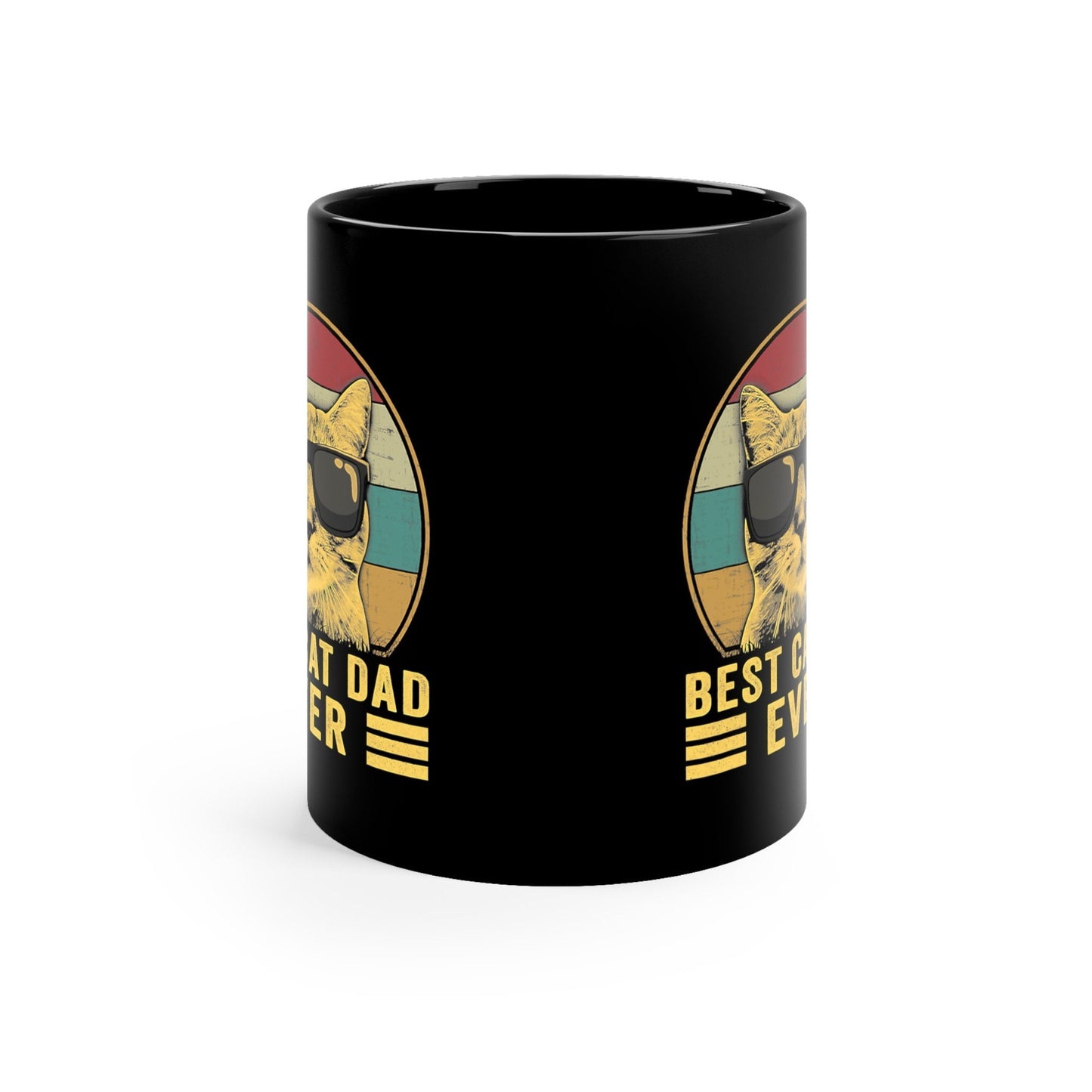 Funny Best Cat Dad 11 ounce mug, Father's Day gift, celebrate dad, Cat lover Mug, animal lover mug