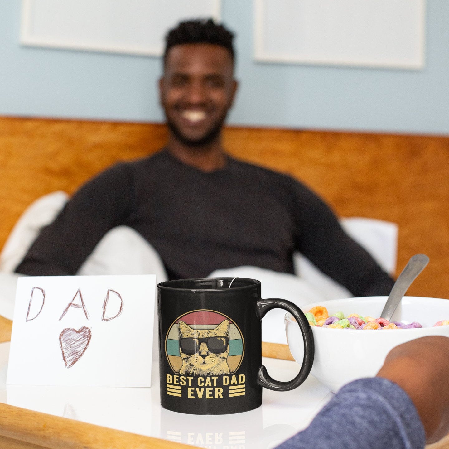 Funny Best Cat Dad 11 ounce mug, Father's Day gift, celebrate dad, Cat lover Mug, animal lover mug